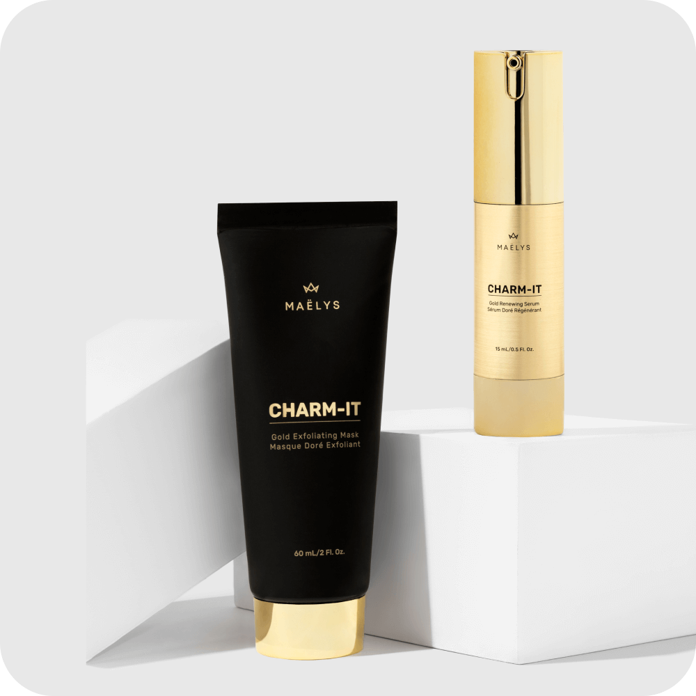 CHARM-IT Face Peel Mask and Serum Golden Kit | MAЁLYS®