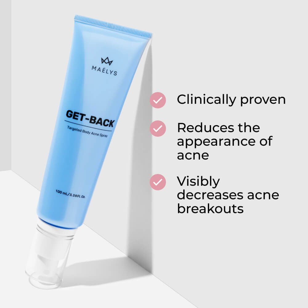 GETBACK Maximum Strength Targeted Body Acne Spray MAЁLYS®